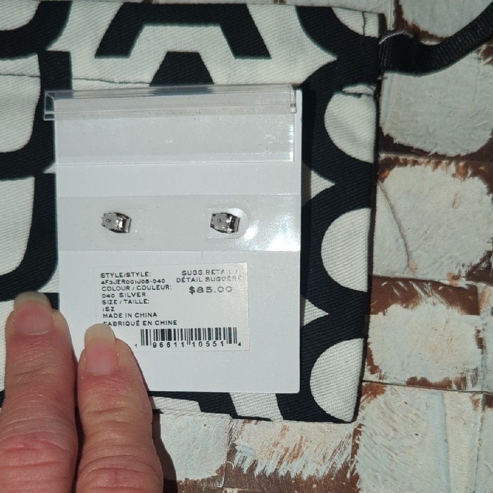 Marc Jacobs Silver Button Earrings - image 4